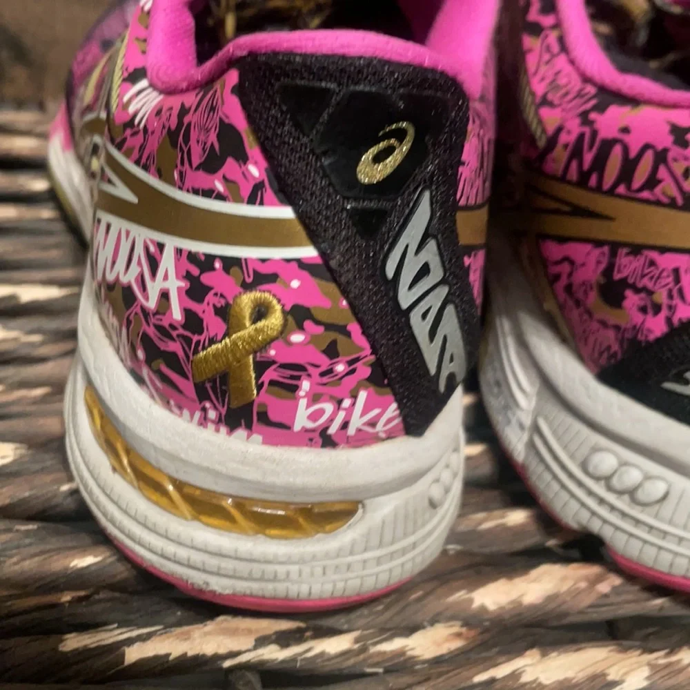 ASICS GEL-Noosa Tri 10 Gold Ribbon Running Shoes, Size 6 T5M9N - Picture 7 of 13